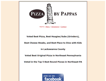 Tablet Screenshot of pizzabypappas.com